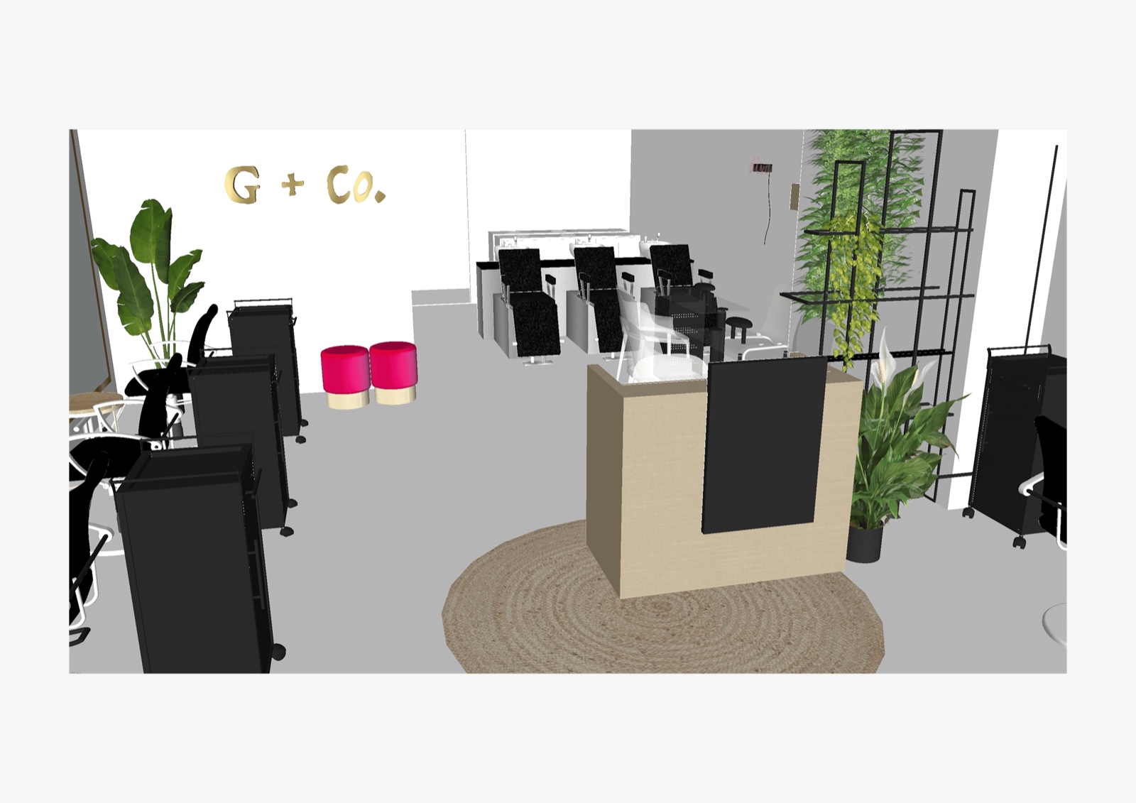 Salon 3D Plan